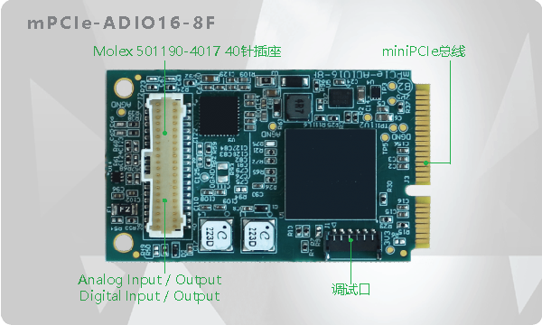 mPCIe-ADIO16-8F
